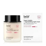 Mặt Nạ Ngủ Belif Tái Tạo,  dưỡng ẩm căng bóng da  Ban Đêm Super Knight Regenerating Night Mask 75ml   - Màu Hồng