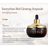 Serum  đông y cao cấp chiết xuất nhân sâm mờ thâm nám , chống lão hoá  Sooryehan Red Ginseng Ampoule - Chai màu đen