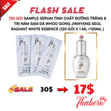 Sample serum tinh chất dưỡng trắng & trị nám sạm da Whoo Gong Jinhyang Seol Radiant White Essence (120 gói x 1 ml =120ml )  Thương hiệu: The History of Whoo