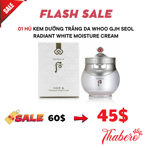 Kem dưỡng trắng da Whoo GJH Seol Radiant White Moisture Cream