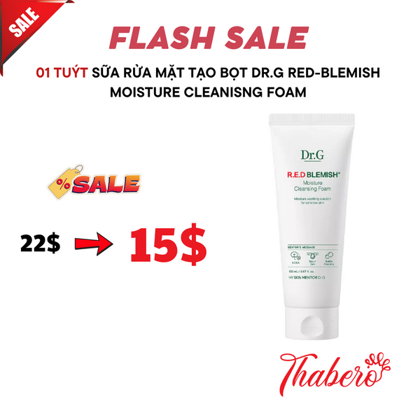 Sữa Rửa Mặt Tạo Bọt Dr.G Red-Blemish Moisture Cleanisng Foam