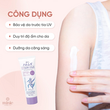 Kem chống nắng nâng tone dưỡng ẩm, làm sáng da Hatomugi The UV Milky Gel SPF50+ PA++++