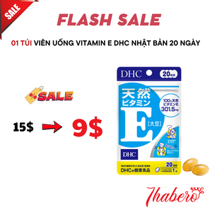 Viên uống vitamin E DHC Nhật Bản 20 ngày