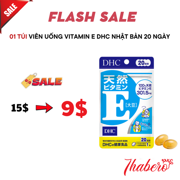 Viên uống vitamin E DHC Nhật Bản 20 ngày