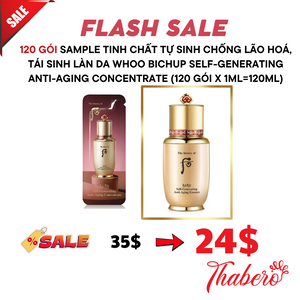 Sample Tinh Chất Tự Sinh Chống Lão Hoá, Tái Sinh Làn Da Whoo Bichup Self-Generating Anti-Aging Concentrate (120 gói x 1ml=120ml)