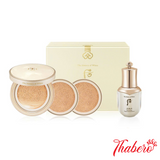 Set Phấn nước trang điểm ngăn ngừa lão hóa Whoo GJH Mi Luxury Golden Cushion Glow - Tặng kèm tinh chất tái sinh Illuminating Regenerating Essence