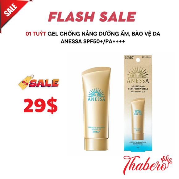 Gel Chống Nắng Dưỡng Ẩm, Bảo Vệ Da Anessa Perfect UV Sunscreen Skincare Gel SPF50+/PA++++