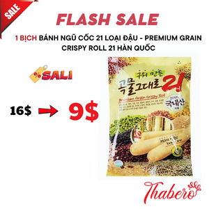 Bánh ngũ cốc 21 loại đậu  - Premium Grain Crispy Roll 21 Hàn Quốc