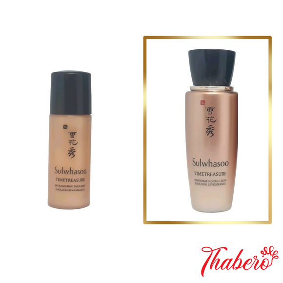 Sample sữa dưỡng  tinh chất thông đỏ chống lão hóa toàn diện Sulwhasoo Timetreasure Invigorating Emulsion (30 lọ x 5ml =150ml )