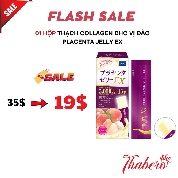 Thạch tổ yến nhau thai  DHC giúp đẹp da  Placenta Jelly EX Nhật Bản