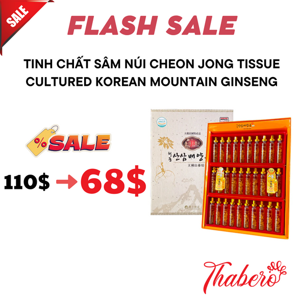 Nước Tinh chất Sâm Núi Cheon Jong Tissue Cultured Korean Mountain Ginseng