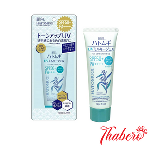 Kem Chống Nắng Hatomugi dành cho da dầu mụn The Tone Up UV Milky Gel UV Care & Tone Up SPF50+ PA++++