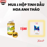 Viên uống Tinh dầu hoa anh thảo Gamma Linolenic Acid tặng sữa tắm sữa bò Bouncia