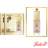 Sample Kem Nền tinh chất hoa hiên tái sinh Che Khuyết Điểm Whoo Cheongidan Radiant Essence Foundation SPF35/PA++ - Tone số 21 sáng da (120 gói x 1ml =120 ml)