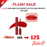 Son kem lì 3CE Velvet Lip Tint màu Private - Đỏ lạnh