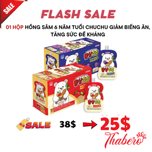 Hồng sâm 6 năm tuổi ChuChu giảm biến ăn, tăng sức đề kháng