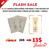 Sample Kem Dưỡng Thể Đông Y The History Of Whoo WhooSpa Body Cream (25 gói x8ml = 200ml)