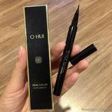 Bút kẻ mắt nước không trôi Ohui Real Color Brush Eyeliner - Màu đen #01