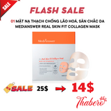 Mặt nạ Thạch chống lão hoá, săn chắc da MediAnswer Real Skin Fit Collagen Mask