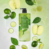 Sữa Tắm hương chanh chăm sóc làn da mụn khử mùi cơ thể giảm dầu trên da  Happy Bath Ance Care Lime