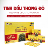 Tinh Dầu Thông Đỏ chính phủ  tăng cường sức khoẻ, giải độc cơ thể Red Pine Jeok Songwon Hàn Quốc