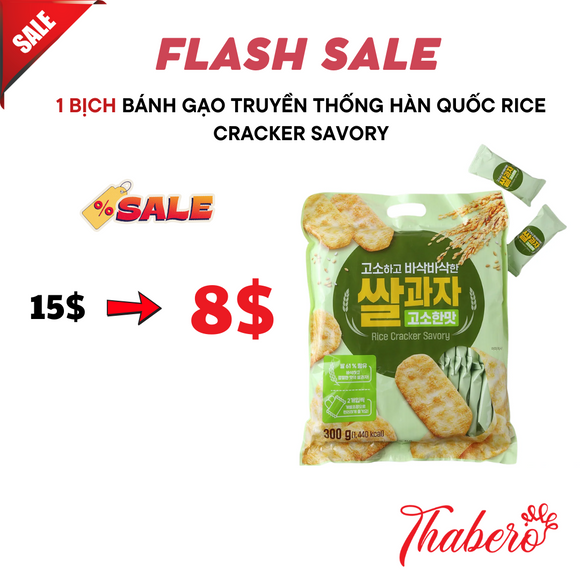 Bánh gạo truyền thống Hàn Quốc Rice Cracker Savory