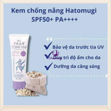 Kem chống nắng nâng tone dưỡng ẩm, làm sáng da Hatomugi The UV Milky Gel SPF50+ PA++++