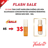 Tinh Chất Nhân Sâm Chống Lão Hóa Sulwhasoo Concentrated Ginseng Renewing Serum mini size - 5ml