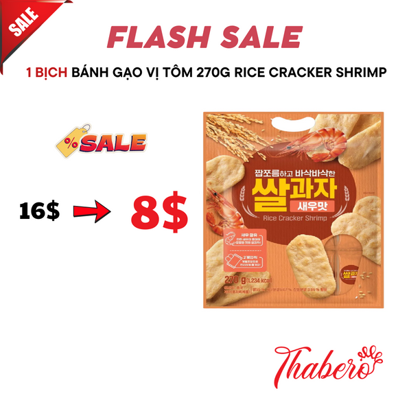 Bánh gạo vị tôm 270G Rice Cracker Shrimp