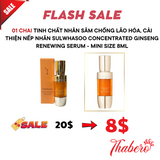 Tinh Chất Nhân Sâm chống lão hóa, Cải thiện nếp nhăn Sulwhasoo Concentrated Ginseng Renewing Serum - Mini size 8ml