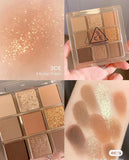 Bảng Màu Mắt 9 Ô 3CE Multi Eye Color Palette #Butter Cream : Tông màu nâu sang trọng ấm áp