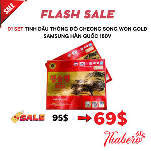 Tinh dầu thông đỏ Cheong Song Won Gold Samsung  Hàn Quốc 180v