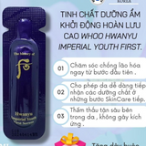 Sample serum Tinh chất khởi đầu trẻ hóa da Hoàn Lưu Cao Whoo Hwanyu Imperial Youth First Serum (10 óng x 1 ml =10ml )