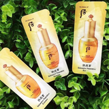 Sample serum Tinh Chất săn chắc da , chống nhăn,  chống lão hoá, căng sáng mịn màng Whoo Gongjinhyang Intensive Nutritive Essence - Serum whoo vàng (120 gói x1ml =120ml )