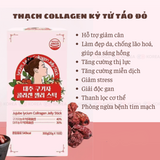 Thạch Collagen táo đỏ kỷ tử Hàn Quốc Jujube lycium collargen jelly stick - Hộp 15 tép