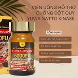 Viên Uống ngăn ngừa đột quỵ, phòng chống ung thư, ổn định và điều hoà huyết áp Natto Kinase Premium 6000FU Wakenko