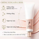 Set Kem Chống Nắng Dưỡng Trắng Whoo Gongjinhyang Seol Radiant White Tone Up Sunscreen SPF50+/PA++++