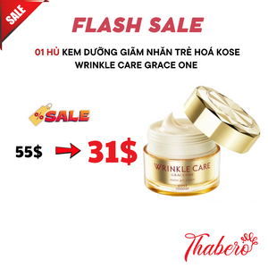 Kem Dưỡng giãm nhăn trẻ hoá  Kose Wrinkle Care Grace One 100gr Nhât