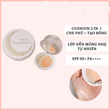 Phấn nén 2in1 kết hợp kem nền và highlight CANMAKE Luminous Luna Pact