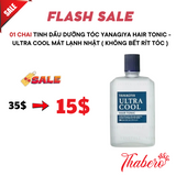 Tinh Dầu dưỡng tóc Yanagiya Hair Tonic - Ultra Cool mát lạnh Nhật ( không bết rít tóc )