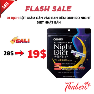 Bột giảm cân vào ban đêm Orihiro Night Diet Nhật Bản