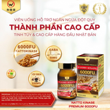 Viên Uống ngăn ngừa đột quỵ, phòng chống ung thư, ổn định và điều hoà huyết áp Natto Kinase Premium 6000FU Wakenko