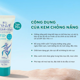 Kem Chống Nắng Hatomugi dành cho da dầu mụn The Tone Up UV Milky Gel UV Care & Tone Up SPF50+ PA++++