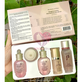 Bộ dưỡng da cấp nước  & chống lão hoá làn da The History of Whoo Vital Hydrating Gift Set 5pcs - Set mini whoo hồng