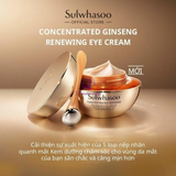 Kem Dưỡng Mắt Nhân Sâm Ngừa Lão Hóa & Căng Sáng Rạng Rỡ Sulwhasoo Concentrated Ginseng Renewing Eye Cream - Mini size 5ml