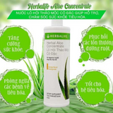 Nước lô hội thảo mộc cô đặc hỗ trợ tiêu hoá, tốt cho ruột Herbal Aloe Concentrate