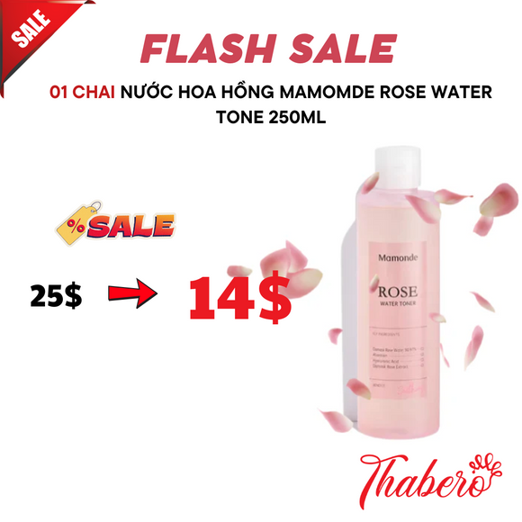 Nước hoa hồng Mamomde Rose Water Tone  250ml