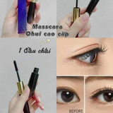 Mascara đa năng 2 đầu dưỡng mi, dày mi và cong mi OHUI Dual Mascara Volume & Serum