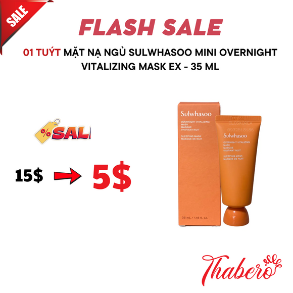 Mặt nạ ngủ SULWHASOO mini  Overnight Vitalizing Mask EX - 35 ml