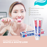 Kem đánh răng trắng răng white&white Lion Nhật Bản